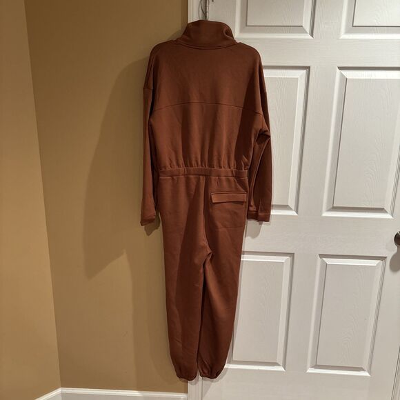 NWT Varley Double Soft Jessie Jumpsuit Women’s Large Brown Anthropologie - Picture 10 of 12